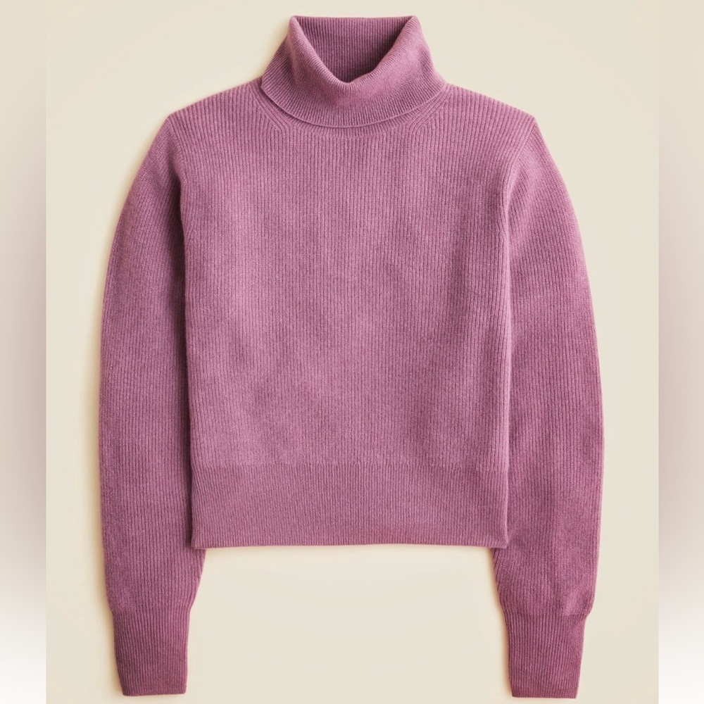 J.Crew Ribbed cashmere turtleneck sweater NWT